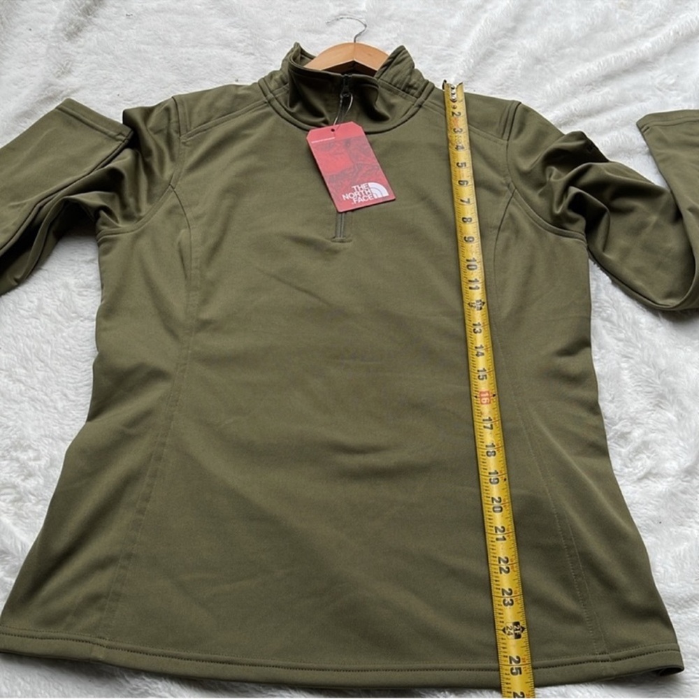 The North Face tech Olive Green Women's Quarter-Zip Top - Picture 13 of 14
